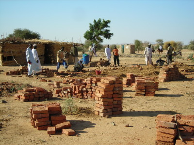 Construction of primary school in Bakhita village, eastern Chad